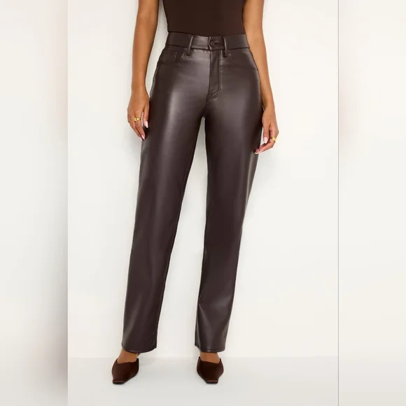 Good American Good Icon Better Than Leather Pants - Picture 11 of 16